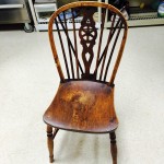 Broken wooden chair - after