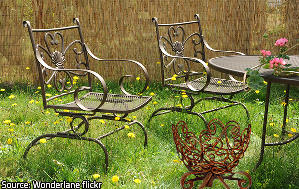 Metal patio furniture is beautiful and durable when properly taken care of.