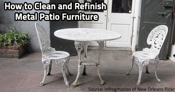 Learn how to clean and refinish metal furniture.