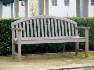 wooden bench