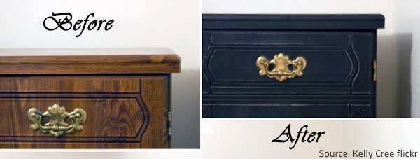 Repainiting furniture is an efficient way to prolong the life of your furniture pieces.