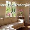 Tips for protecting furniture from sun damage and restoring faded wood furniture.