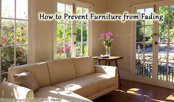 Tips for protecting furniture from sun damage and restoring faded wood furniture.